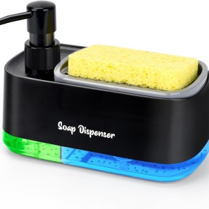 Dual Soap Dispenser with Sponge Holder