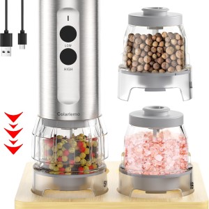Electric Salt and Pepper Grinder Set