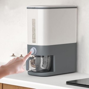 25 Lbs Cereal & Rice Dispenser - Airtight Countertop Storage Container for Kitchen & Pantry