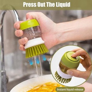 Soap Dispenser with Dish Brush and Storage Bracket