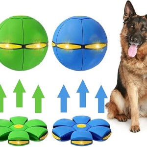 Pet Toy Flying Saucer Ball 2PCS Dog Flying Disc Toy