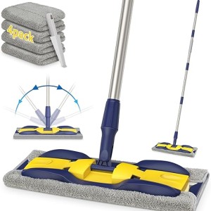 Microfiber Flat Mop for Wood and Hardwood Floor Cleaning