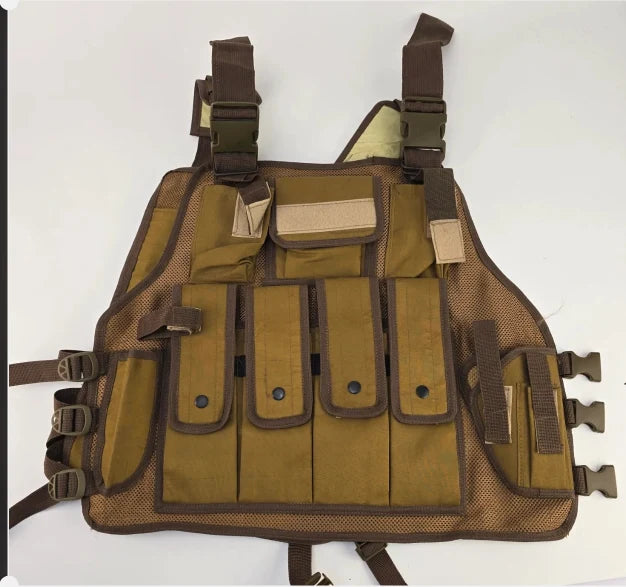 Holster Genuine Leather Vest for 9mm & 30 Bore Pistols |Costume Adjustable Training Protective Outdoor Vest