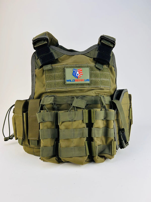TAC 112 WildBear Plate Carrier Vest | Airsoft Vest for Men