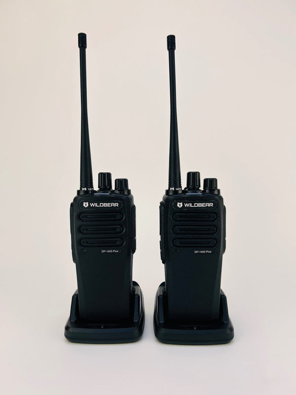 Wildbear DP1400 Plus UHF Walkie Talkie| FM TRANSMISSION 15W Wireless | DP1400 Digital Portable Two-way Radio